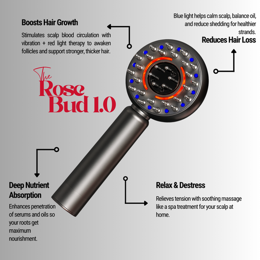 Rose Bud 1.0 - Scalp Massager Hair Brush